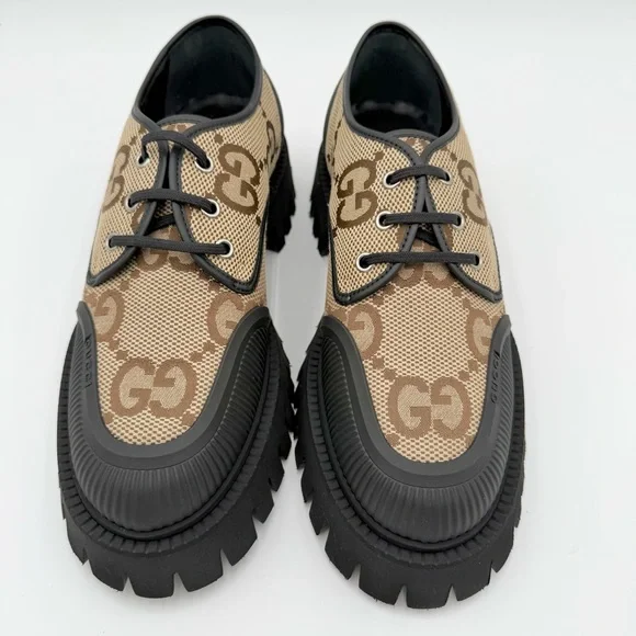 Gucci Maxi Supreme Lug Chunky Sole Derby Big Print